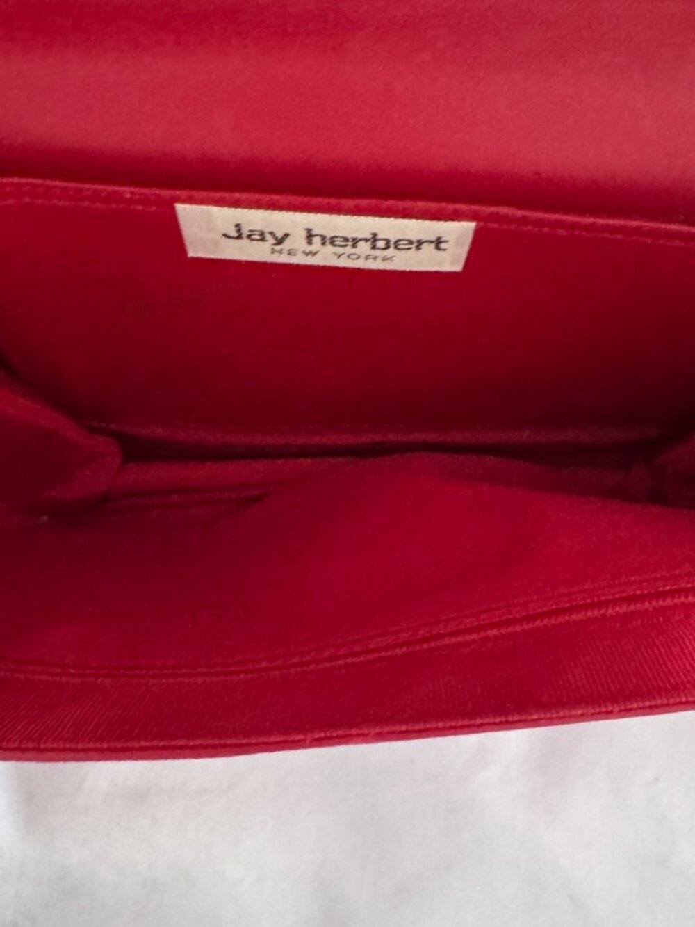 Jay Herbert of New York, Authentic Vintage Quilted Red Leather Handbag,New w/Tag - Picture 11 of 11